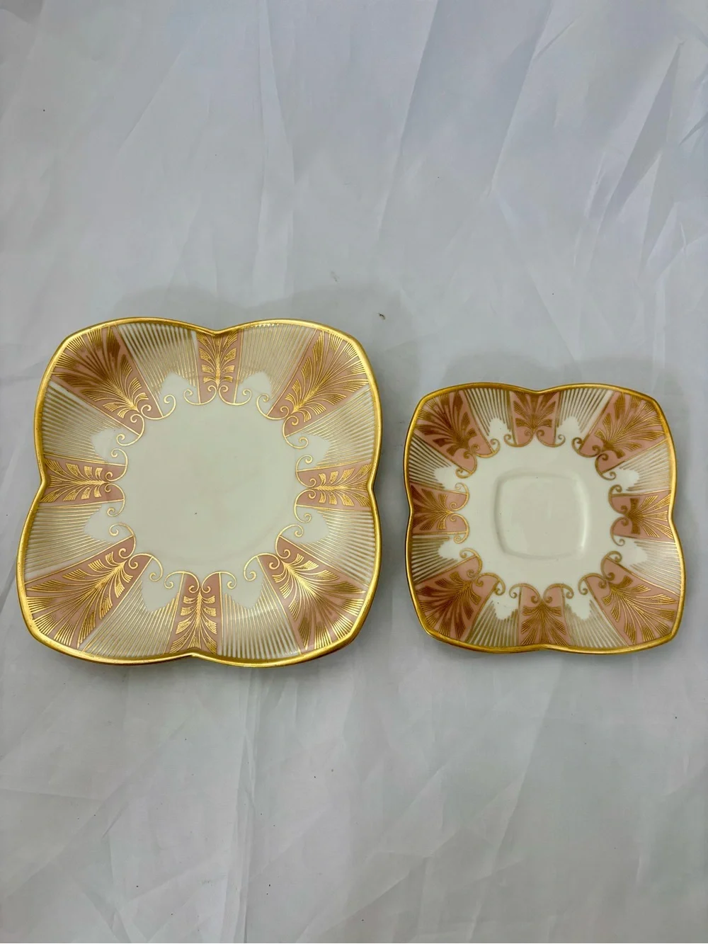 Vintage Alka Kunst Bavaria Porcelain Plate Set